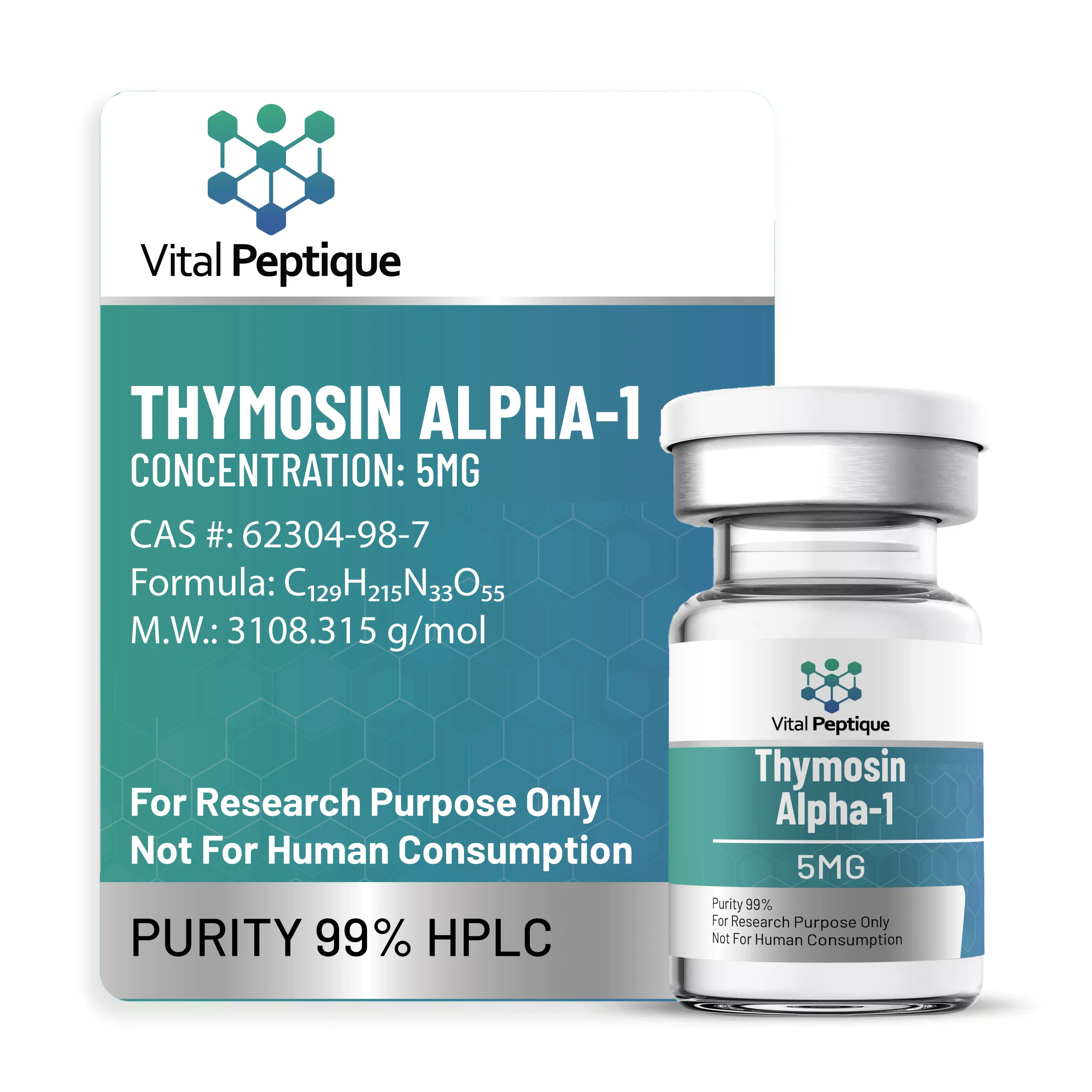 Thymosin ALPHA1 mockup Thymosin Alpha-1 5mg - Image 1